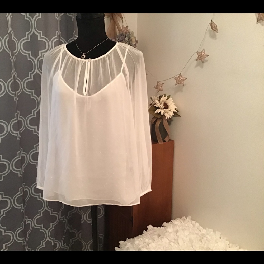J.Crew Sheer Top - Picture 3 of 8